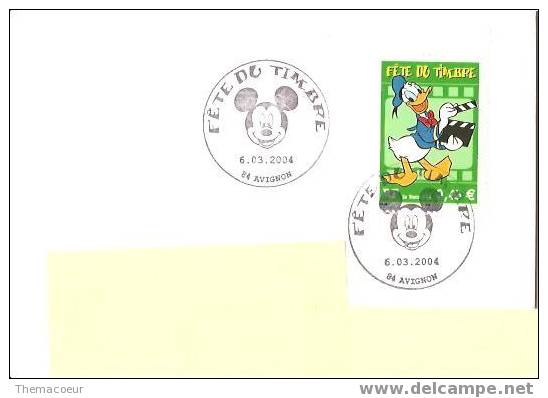 Bandes Dessinées; Mickey Et Donald , Fête Du Timbre 2004 à Avignon - Comics