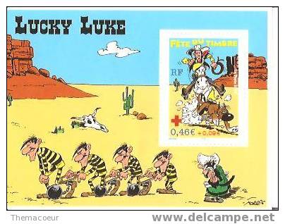 Bande Dessinée; Bloc Lucky Luke émis Lors De La Fête Du Timbre  2003 - Comics