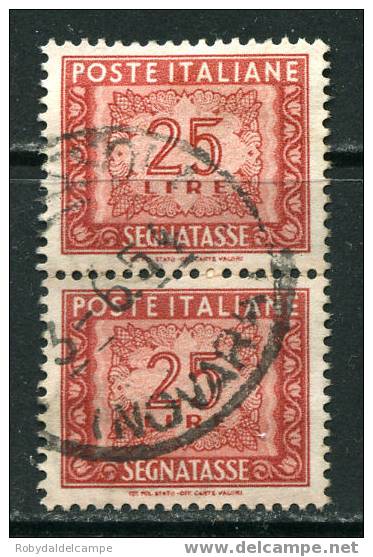 ITALIA REPUBBLICA - Sassone Coppia Segnatasse # 107 - (o) - FOTO NON CONTRATTUALE - Postage Due