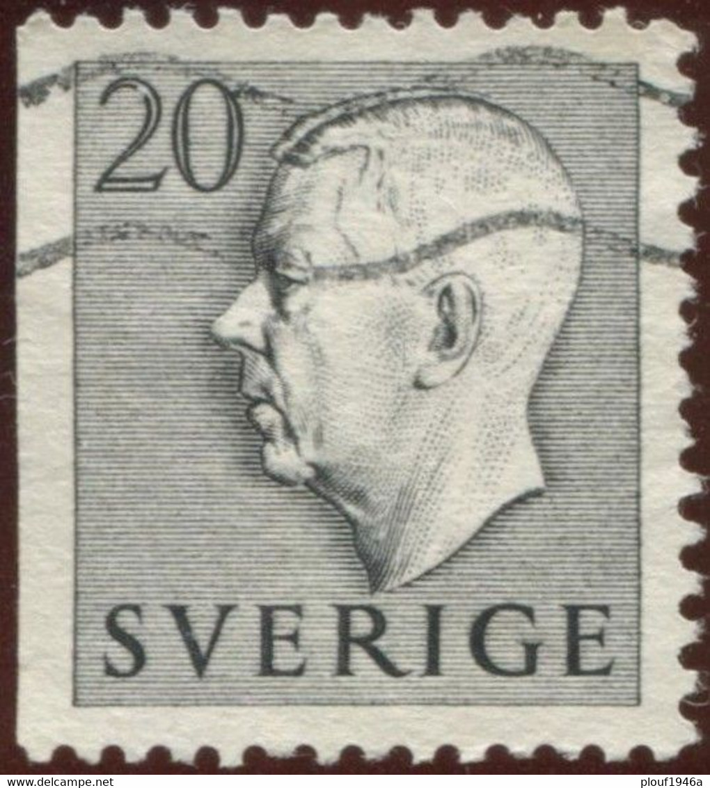 Pays : 452,04 (Suède : Gustave VI Adolphe)  Yvert Et Tellier N° :  358 A-4 (o) - Used Stamps