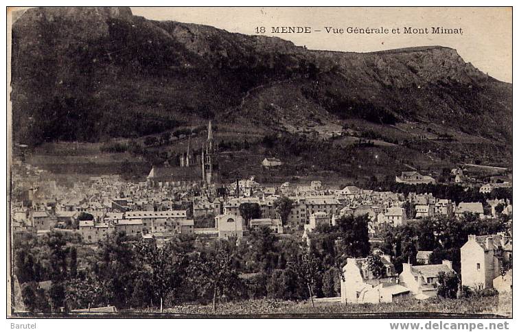MENDE - Vue Générale Et Mont Mimat - Mende