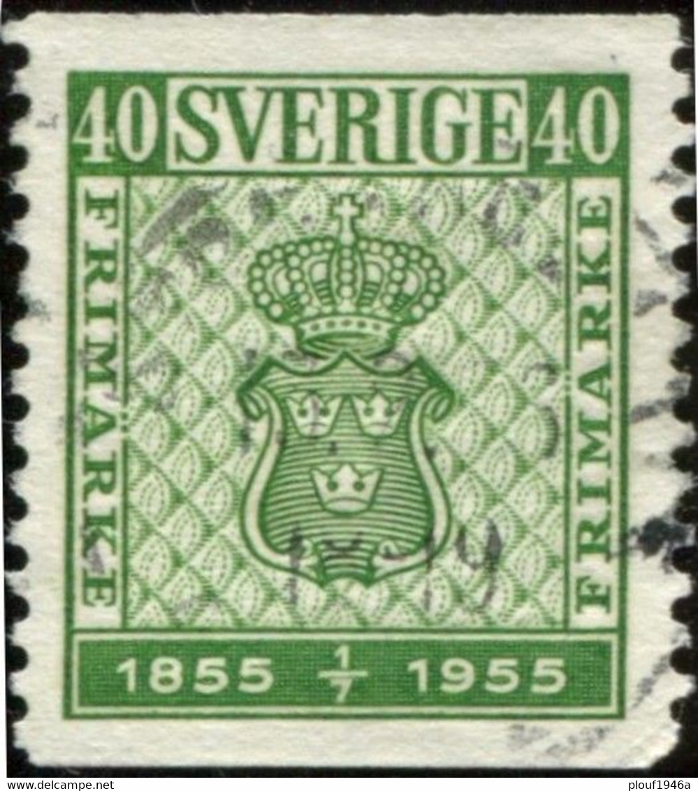 Pays : 452,04 (Suède : Gustave VI Adolphe)  Yvert Et Tellier N° :  396 (o) - Oblitérés