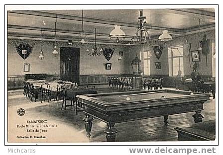 CPA 79 ST MAIXENT - Ecole Militaire D Infanterie - Salle De Jeux - Billard - Saint Maixent L'Ecole