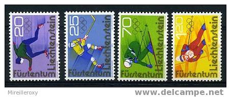 LICHTENSTEIN / 578-581 / JEUX OLYMPIQUES / HOCKEY / PATINAGE / DESCENTE / SLALOM - Ungebraucht