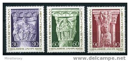LICHTENSTEIN / 582-584 / NOEL / SCULPTURE / MADONE / FOSSE AUX LIONS - Unused Stamps