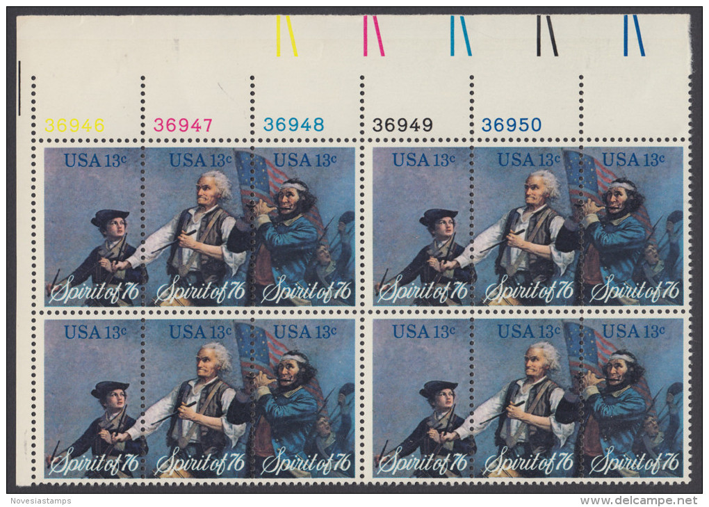 !a! USA Sc# 1629-1631 MNH PLATEBLOCK(12) - American Bicentennial - Neufs