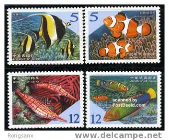 2006 TAIWAN  Coral-Reef Fish(II) 4V - Unused Stamps