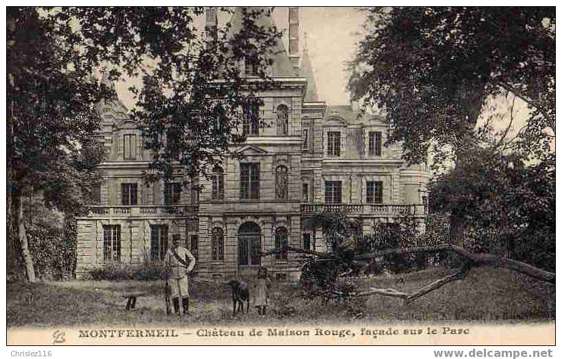 93 MONTFERMEIL Château De Maison Rouge  Beau Plan Animé - Montfermeil