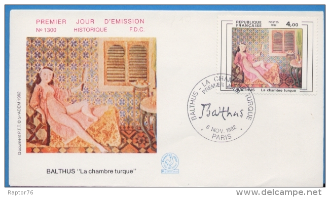 ENVELOPPE FDC Neuve La Chambre Turque  Obl : PARIS - 1980-1989