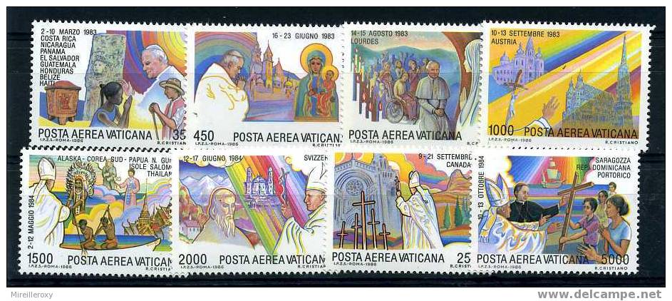 VATICAN / PA 75-82 / VOYAGE DU PAPE JEAN PAUL  II - Unused Stamps