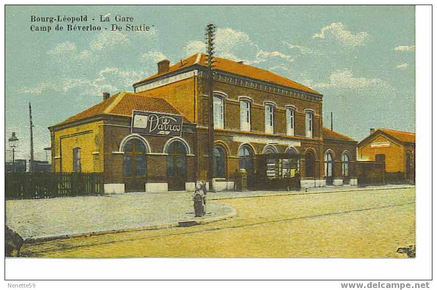 BOURG LEOPOLD La Gare - CAMP DE BEVERLOO De Statie - Leopoldsburg (Camp De Beverloo)