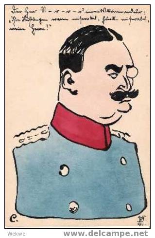 SAK023 /DEUTSCHLAND -   Militär Karikatur Von 1910, Spottkarte - Humor