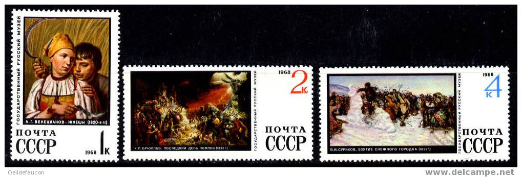 RUSSIE - Yvert - 34343/52** - (le 3445 Manque) Cote 11 € - Musei