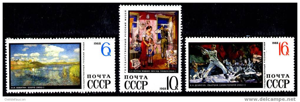 RUSSIE - Yvert - 34343/52** - (le 3445 Manque) Cote 11 € - Museen