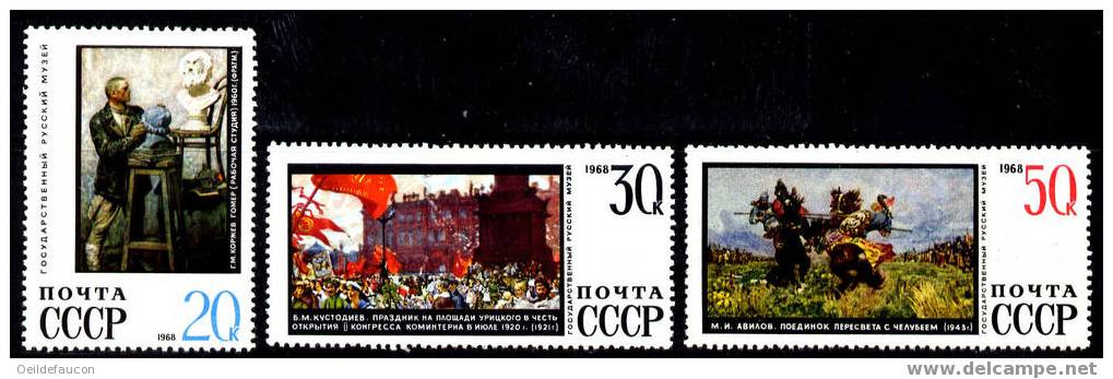 RUSSIE - Yvert - 34343/52** - (le 3445 Manque) Cote 11 € - Museen