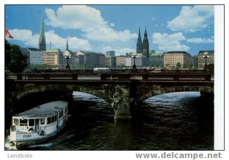 Hamburg Lombardsbrücke Und Innenstadt - Altona