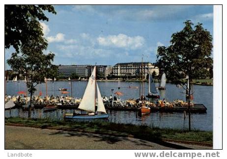 Hamburg Blick über Die Aussenalster Zum Atlantic Hotel - Altona