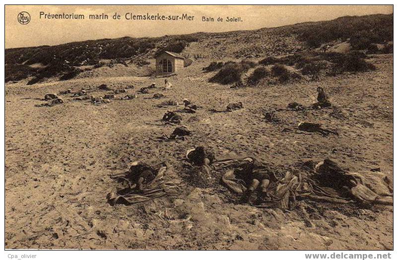 BEL CLEMSKERKE SUR MER Preventorium Marin, Bain De Soleil, Animée, Ed Nels, 191? - De Haan