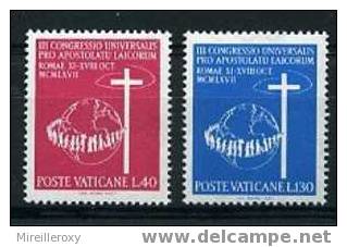 VATICAN / 471-472 / CROIX / APOSTOLAT DES LAIQUES - Neufs