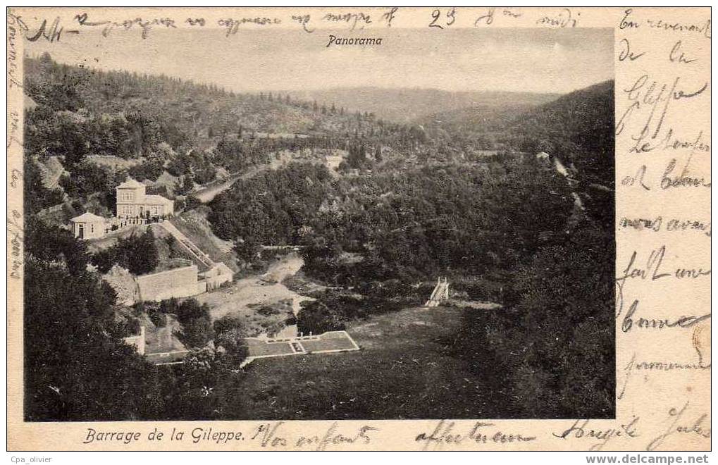 BEL GILEPPE Barrage, Vue Générale, Panorama, Ed ?, 1903 - Gileppe (Stuwdam)