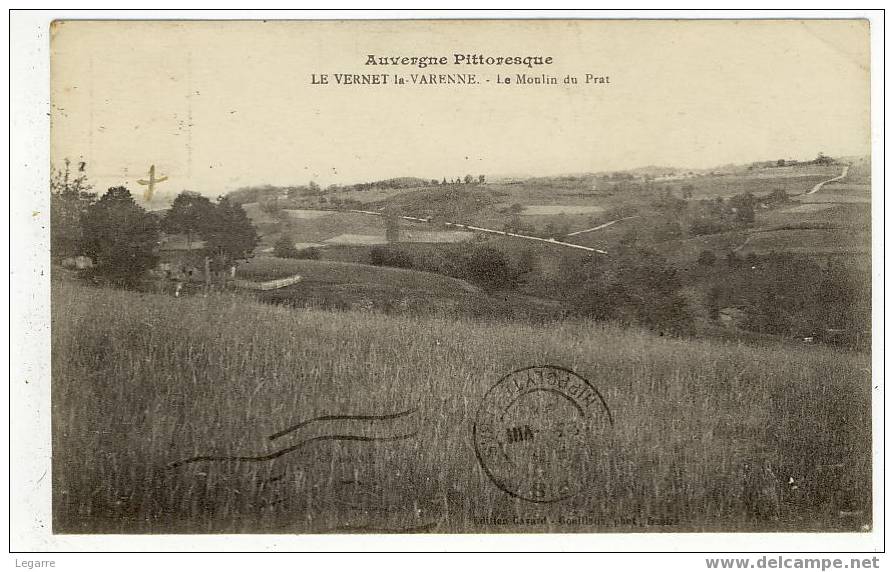 63 - LE VERNET-la-VARENNE. - Le Moulin Du Prat. - Autres & Non Classés