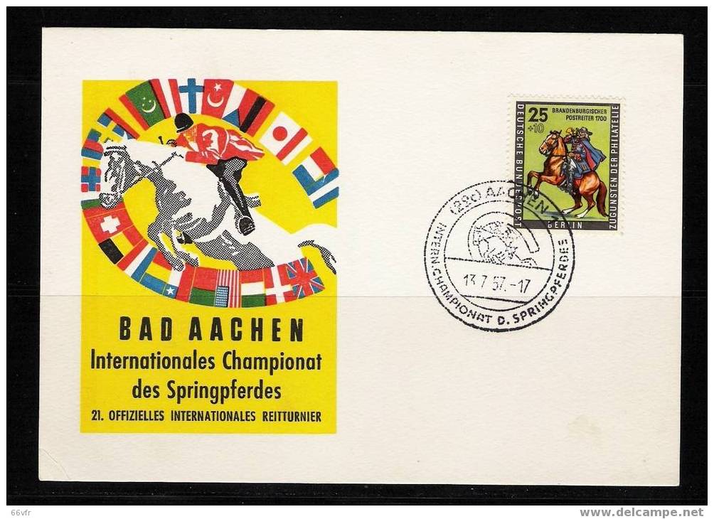 BERLIN / FDC  / 1958. Championnats International Des Springpferdes. - Sonstige & Ohne Zuordnung