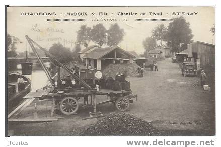 55 - STENAY - Charbons - Madoux & Fils - Chantier Du Tivoli - Stenay