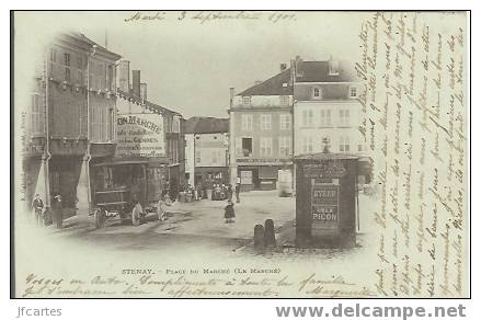 55 - STENAY - Place Du Marché ( Le Marché) - Stenay