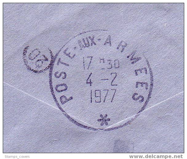 FALKLAND ISLAND USED COVER 1977 ANTARTIC DIFF. CANCELED BAR - Autres & Non Classés