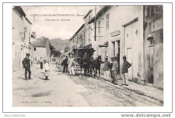 C.P.A .L'ARRIVEE DU COURRIER - Vigneulles Les Hattonchatel