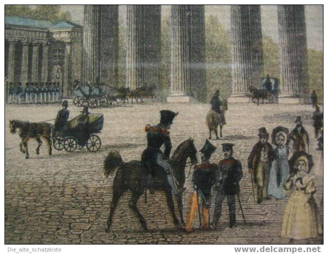 BERLIN    HANDCOLORIERTER LITHO   UM 1860 - Litografía