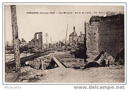 CPA 80 PERONNE - Les Moulins - Porte De Paris - Peronne