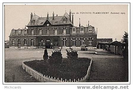 CPA 80 PERONNE FLAMICOURT - Gare 1925 - Peronne