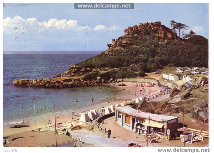 TREBEURDEN  -   La Plage De TRESMEUR Et Le CASTEL  - N°1218 - Trébeurden