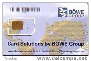 CARTE A PUCE BOWE GROUP AVEC N° SERIE + CODE BARRE RARE - Badge Di Eventi E Manifestazioni