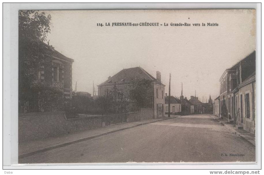 LA FRESNAYE SUR CHEDOUET.  LA GRANDE RUE ... - La Fresnaye Sur Chédouet