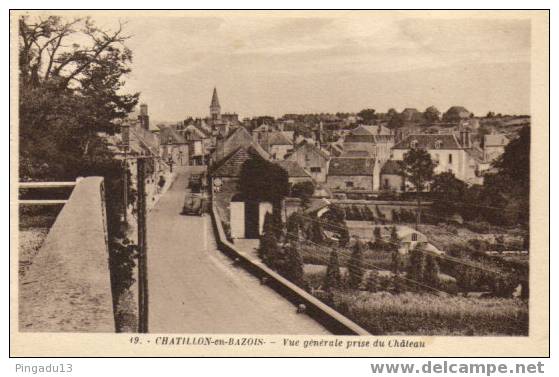 Vue Générale Prise Du Château - Chatillon En Bazois