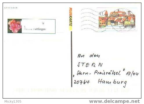 Germany - Postkarte Gestempelt / Postcard Used (1292) - Cartes Postales - Oblitérées