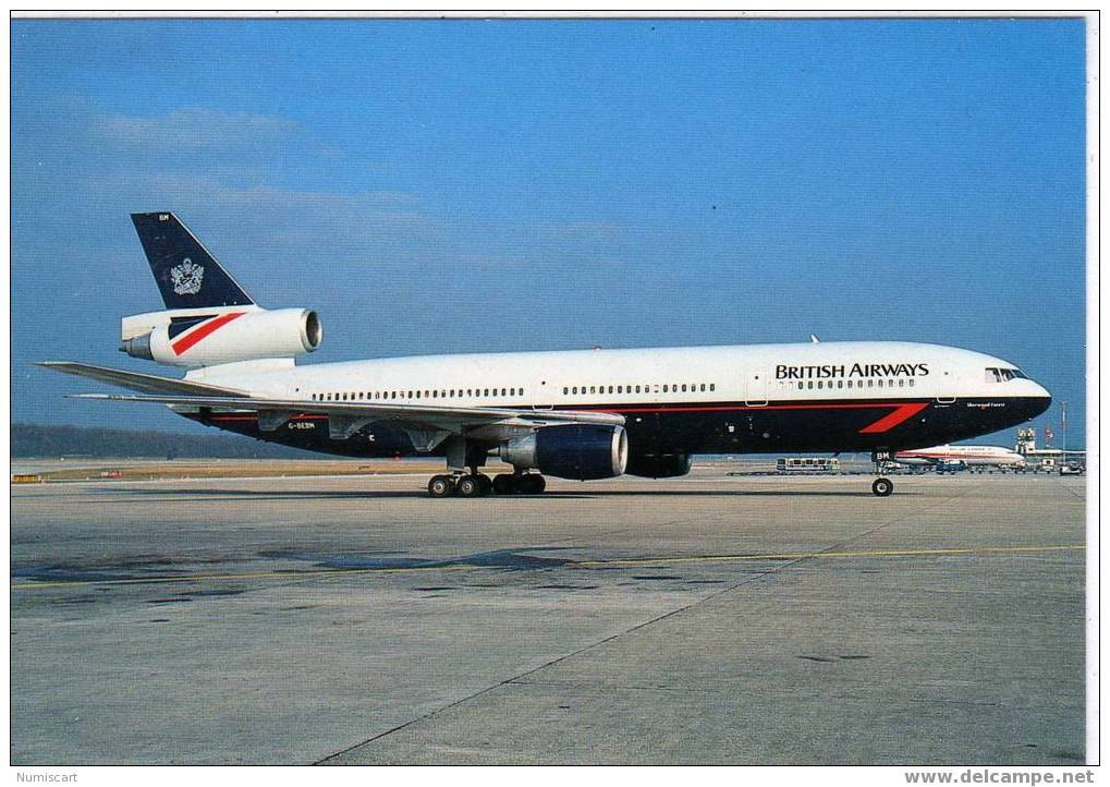 SUPERBE CPM... DE...BRITISH AIRWAYS....D.C.10 - 1946-....: Moderne