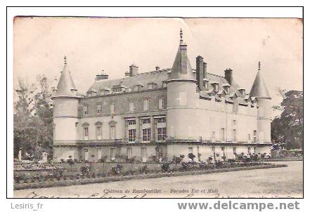 CPA - CHATEAU DE RAMBOUILLET - FACADE EST ET MIDI - PRECURSEUR - A. BOURDIER - Rambouillet (Château)