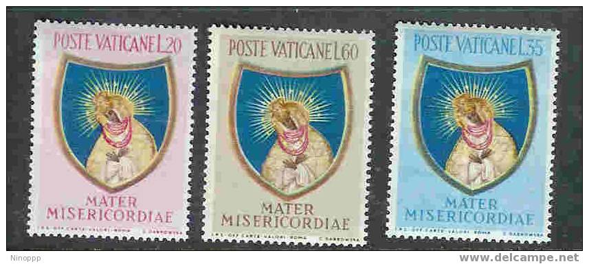 Vatican City-1954 End Of The Marian Year Set MH - Nuovi