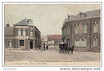 CPA 80 VILLERS BRETONNEUX - Avenue De La Gare - Villers Bretonneux