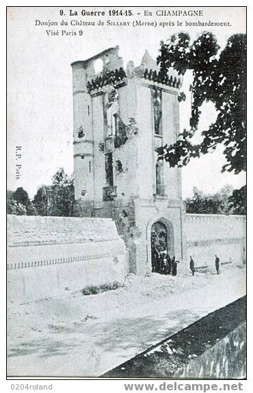 Sillery - Donjon Du Château Aprés Le Bombardement - Sillery