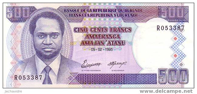 BURUNDI   500 Francs   Daté Du 05-02-1995   ***** BILLET  NEUF ***** - Burundi