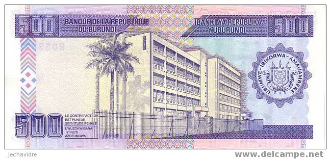 BURUNDI   500 Francs   Daté Du 05-02-1995   ***** BILLET  NEUF ***** - Burundi