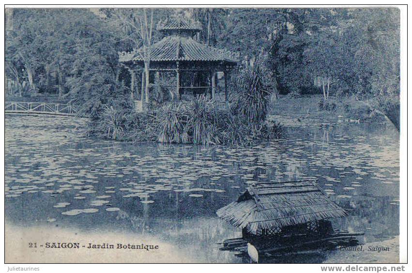 Saigon Jardin Botaniqua Cpa Bon état - Viêt-Nam