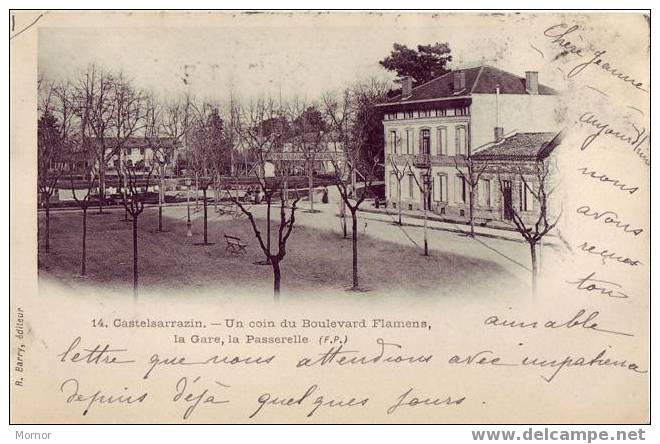 CASTELSARRAZIN Un Coin Du Boulevard Flamens - Castelsarrasin