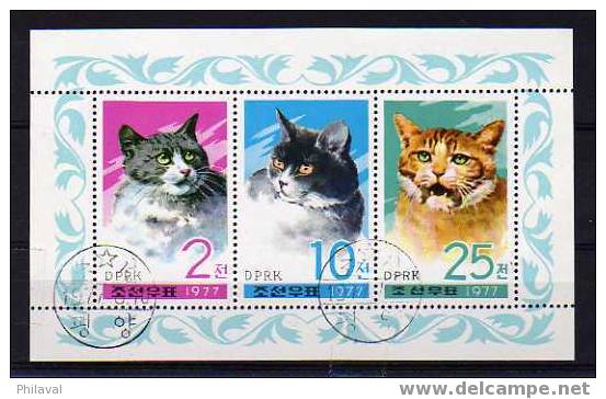 Bloc De Timbres Sur Les Chats : Corée - Domestic Cats