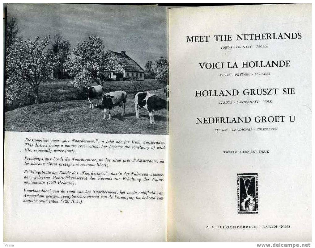 A. RIEGER. Meet The Netherlands ,voici La Hollande, Nrderland Groet U  . Old Book About1948 - Antiquariat