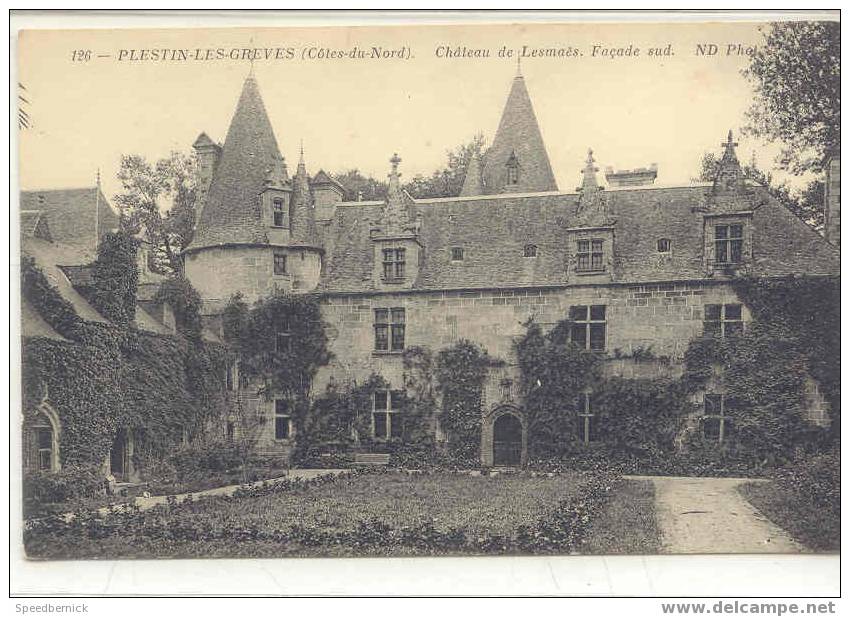 22-56 PLESTIN Les GREVES : Château De Lesmaës - Façade Sud ND 126 - Plestin-les-Greves
